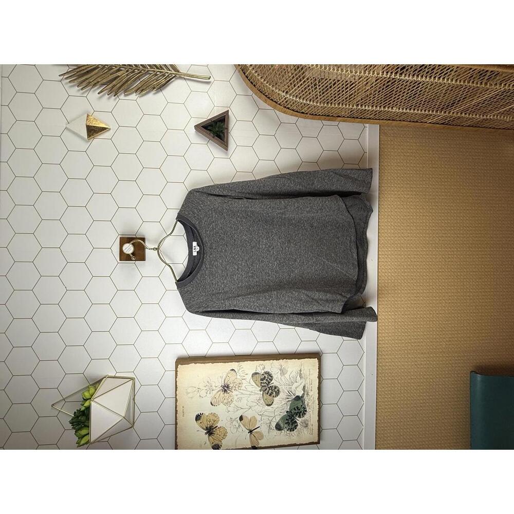 LNA Gray Heathered Trumpet Sleeve Pallenberg Sweatshirt - Size - Small